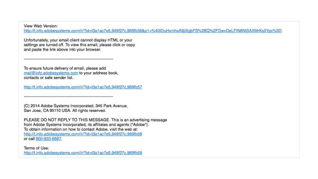 plain text email line break