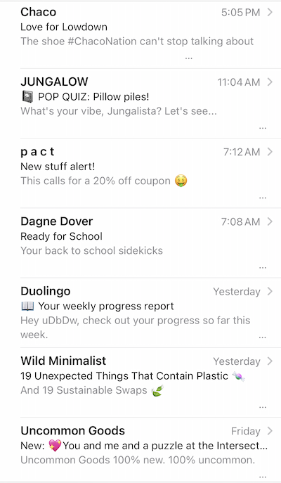 preview text hack mobile email examples - The Preview Text Hack You May Want to Use in Every Email - Litmus