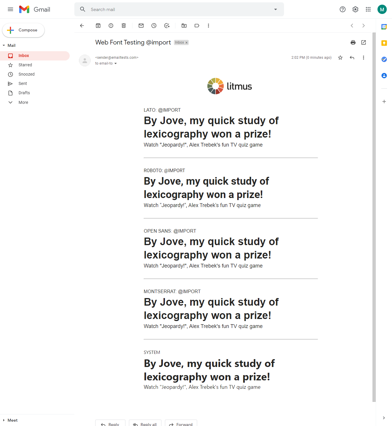 Gmail fonts - Web Fonts: How to Make Them Work Perfectly in Email | Litmus