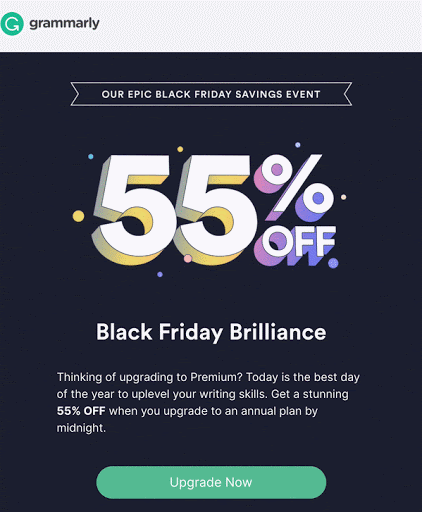 Grammarly GIF - 10 Interactive Emails for Inspiration - Litmus