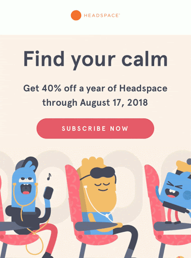 Headspace GIF - Animated GIFs in Email: Examples & How to Create Them [Guide] - Litmus