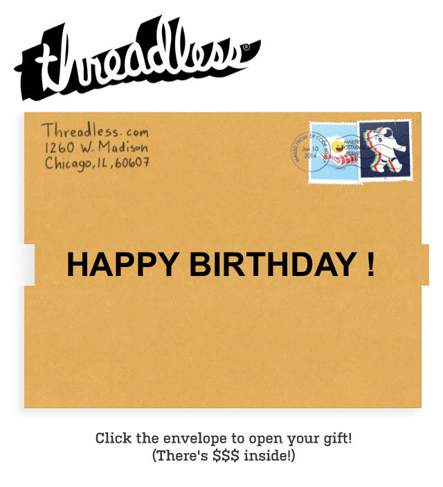 This triggered birthday email has image alignment issues