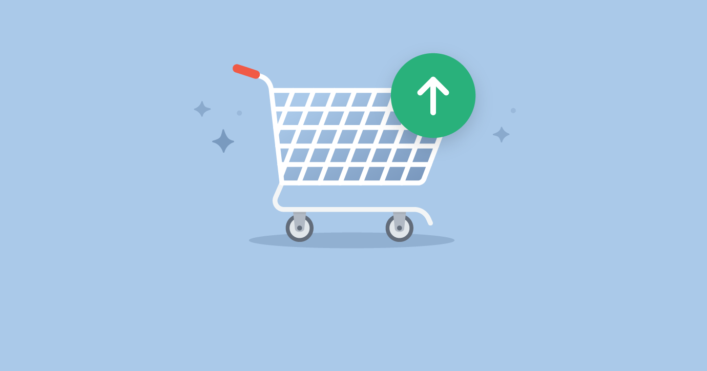 illustration showing shopping cart