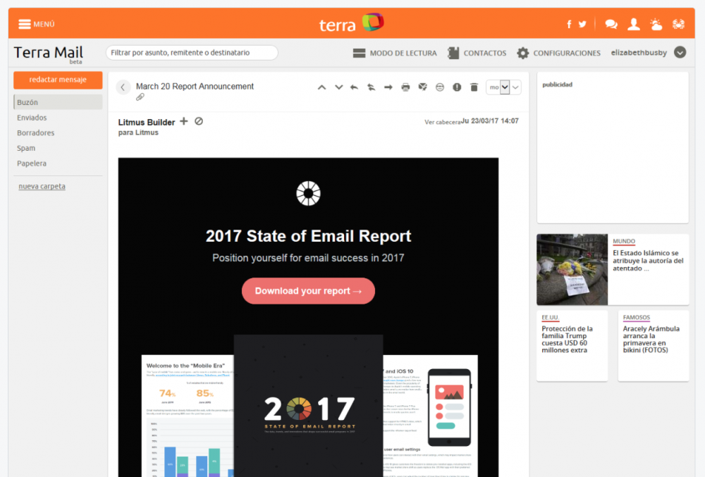 See an example email in 70+ clients, including Terra →