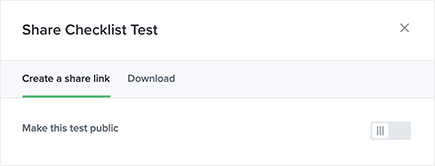 Easily share results