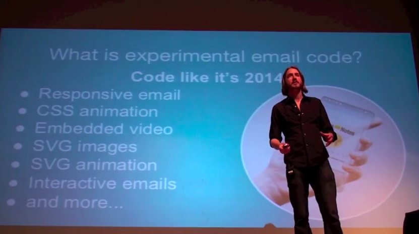 Mark presenting at Completely Email.