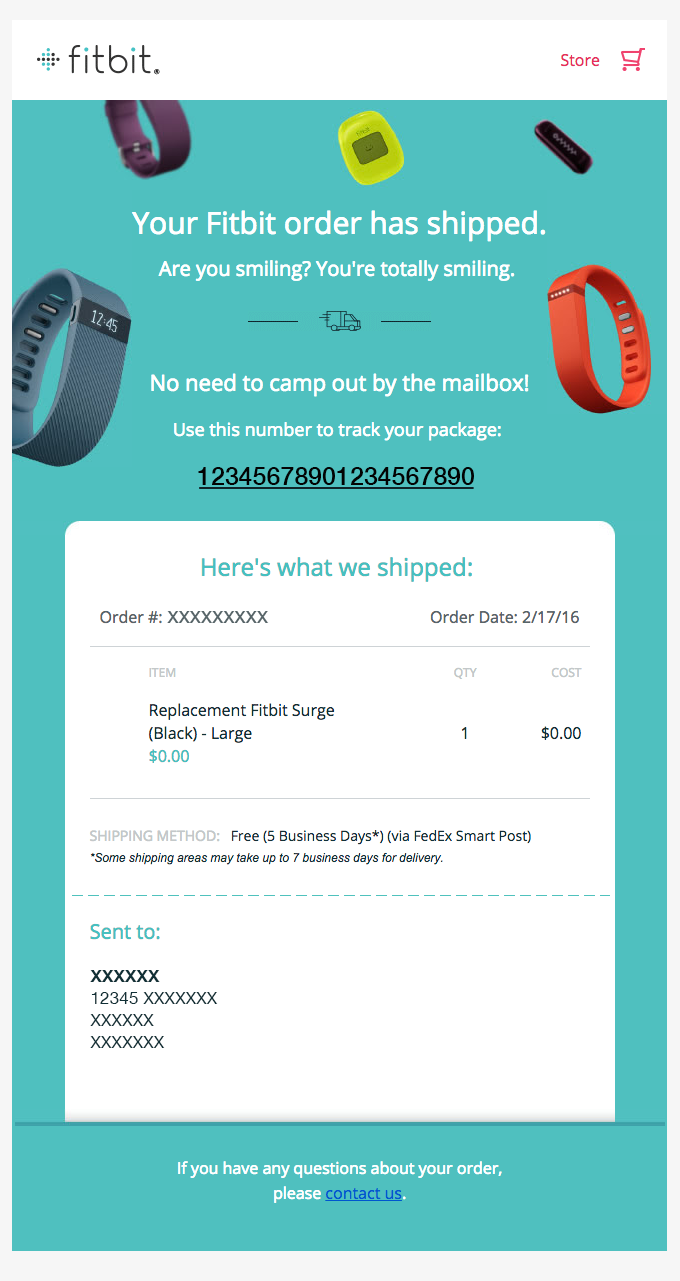 fitbit order tracking