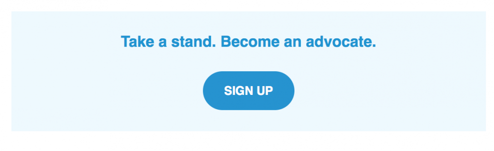 example of a button that breaks when the email is forwarded