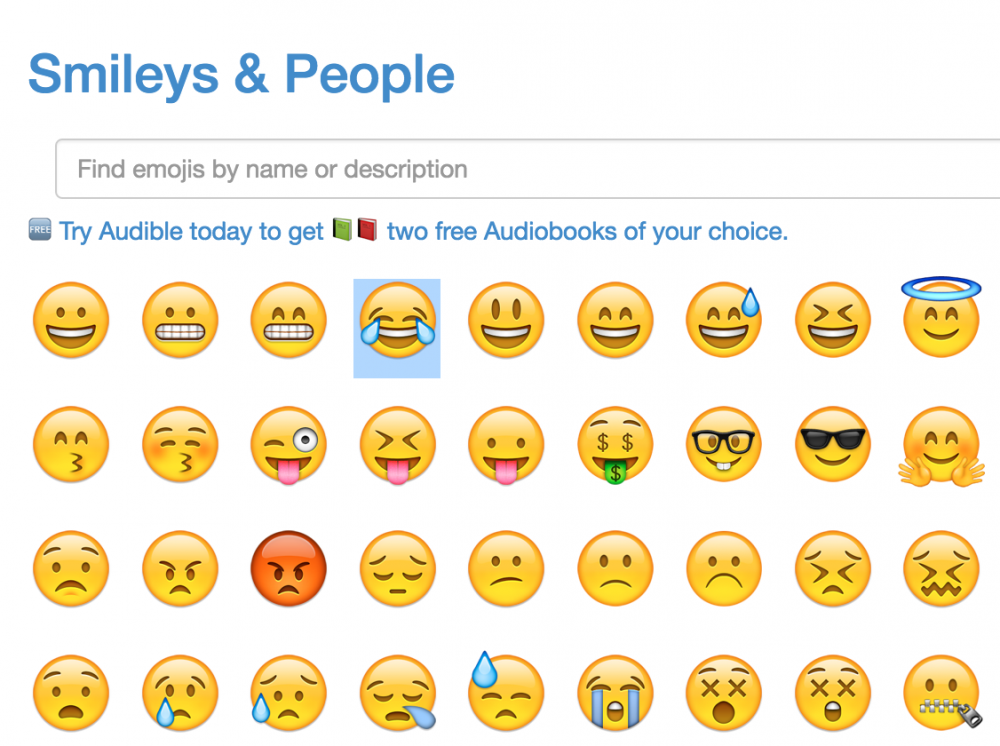 Copy and paste emojis into your email.