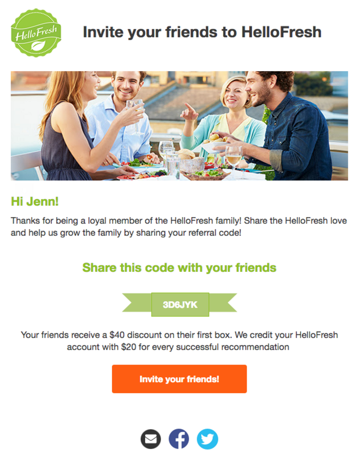 Hellofresh - incentive