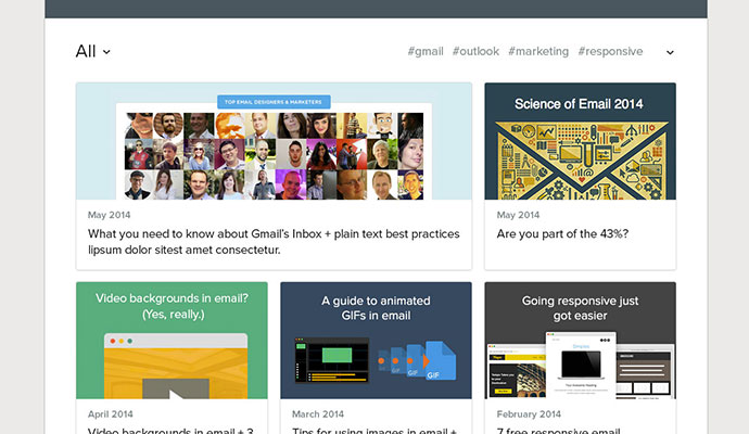 Litmus Newsletter Page