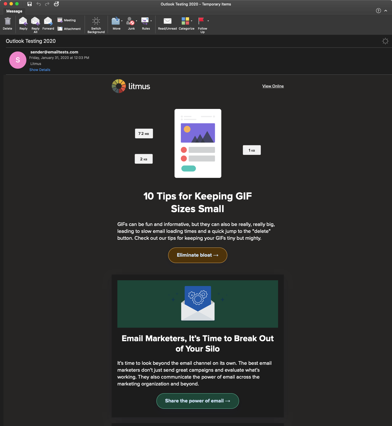 dark mode office 365 mac