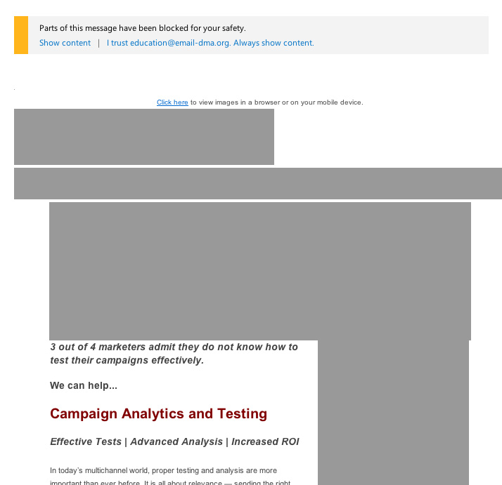outlook images blocked