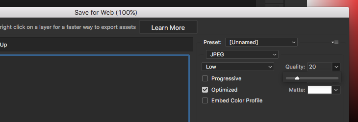 retina images quality settings