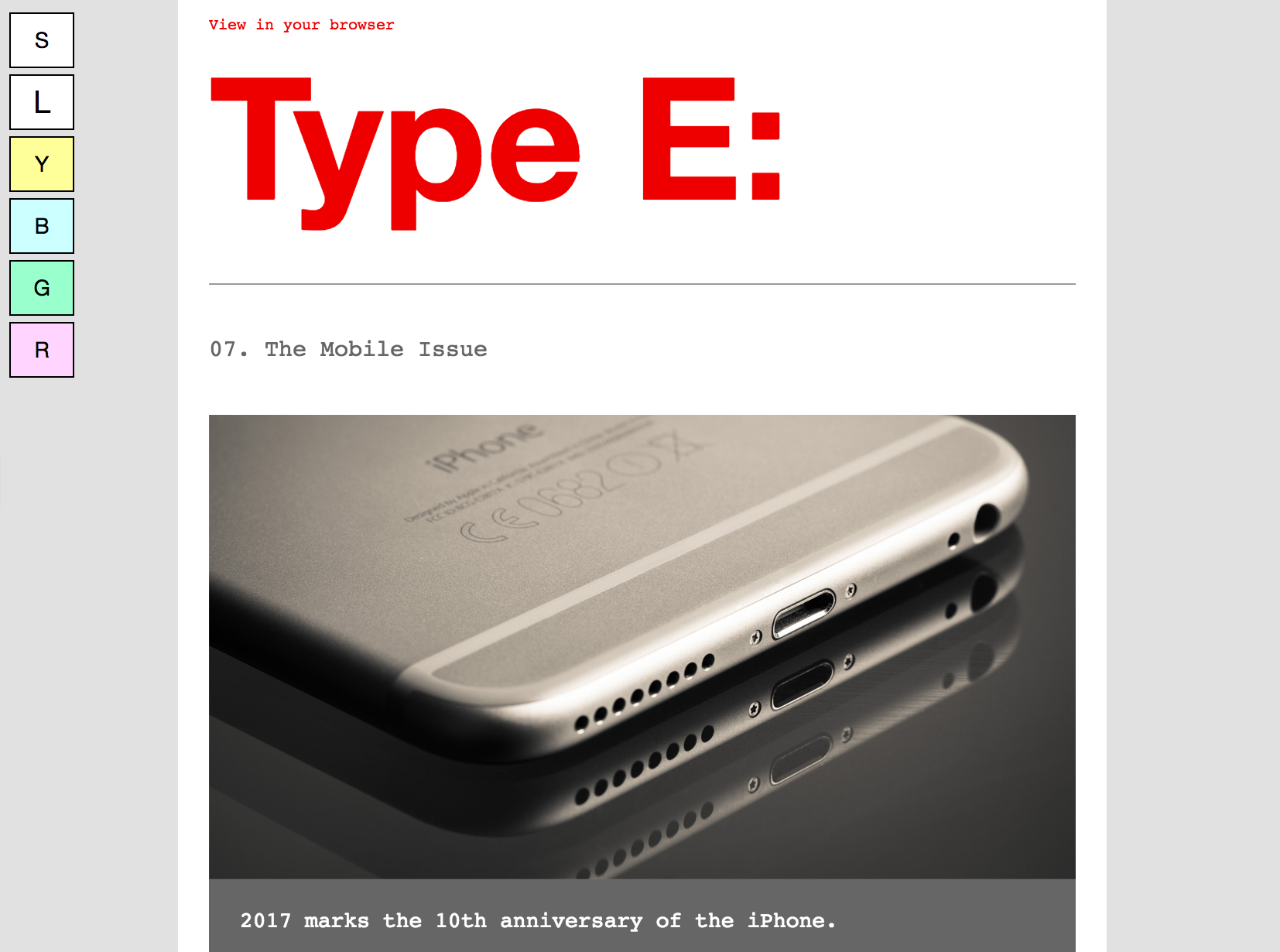 Accessible Email Type E