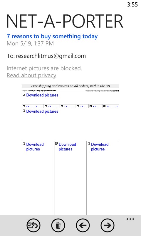Windows Phone Images Blocked