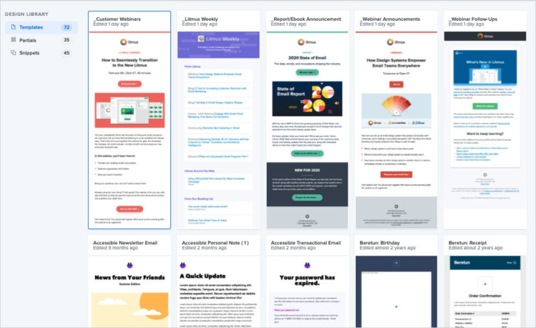 Litmus features for designers and developers
