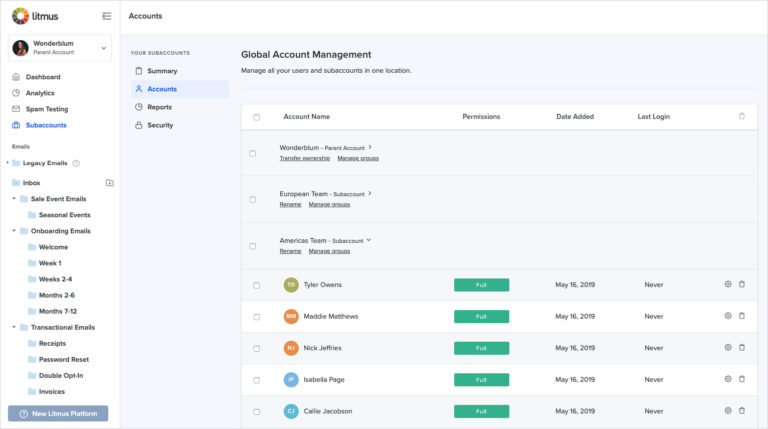 Litmus security features