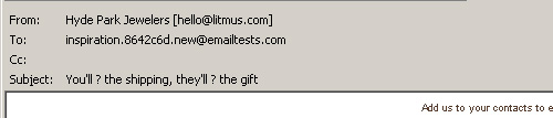 Symbol Subject Line Outlook 2003