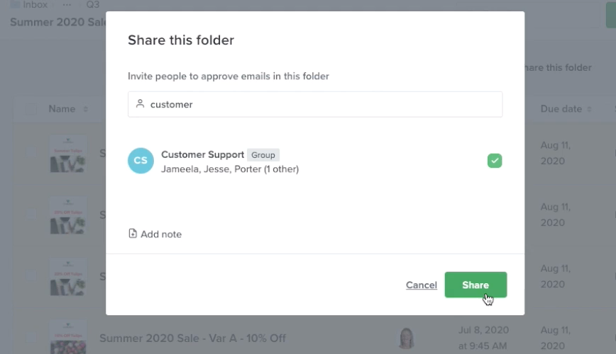 Folder Sharing with Groups