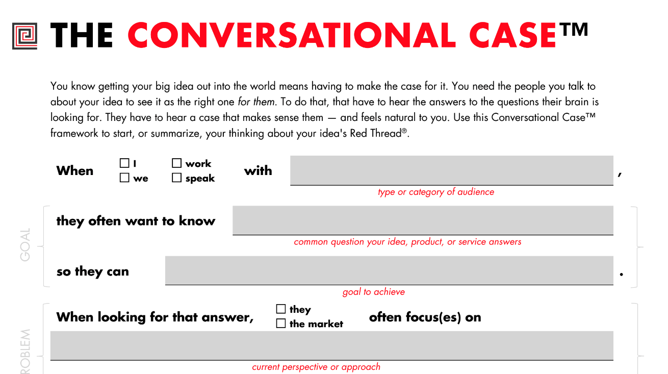 Conversational Case Worksheet