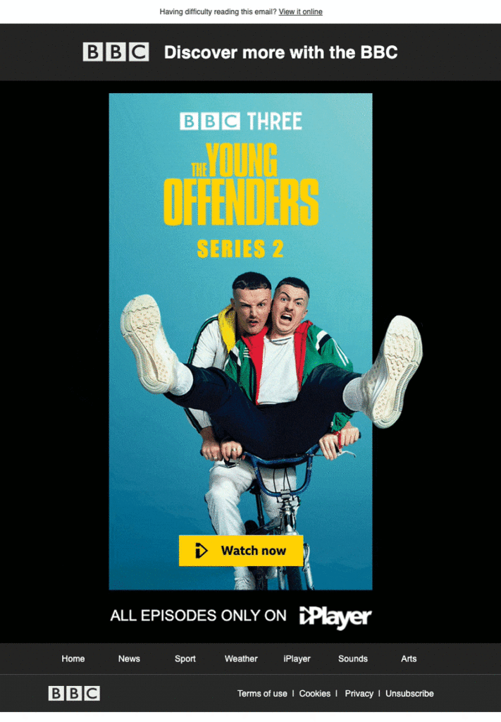 BBC Young Offenders email