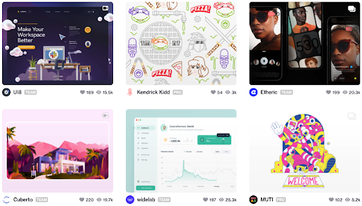 email design inspiration from Dribbble