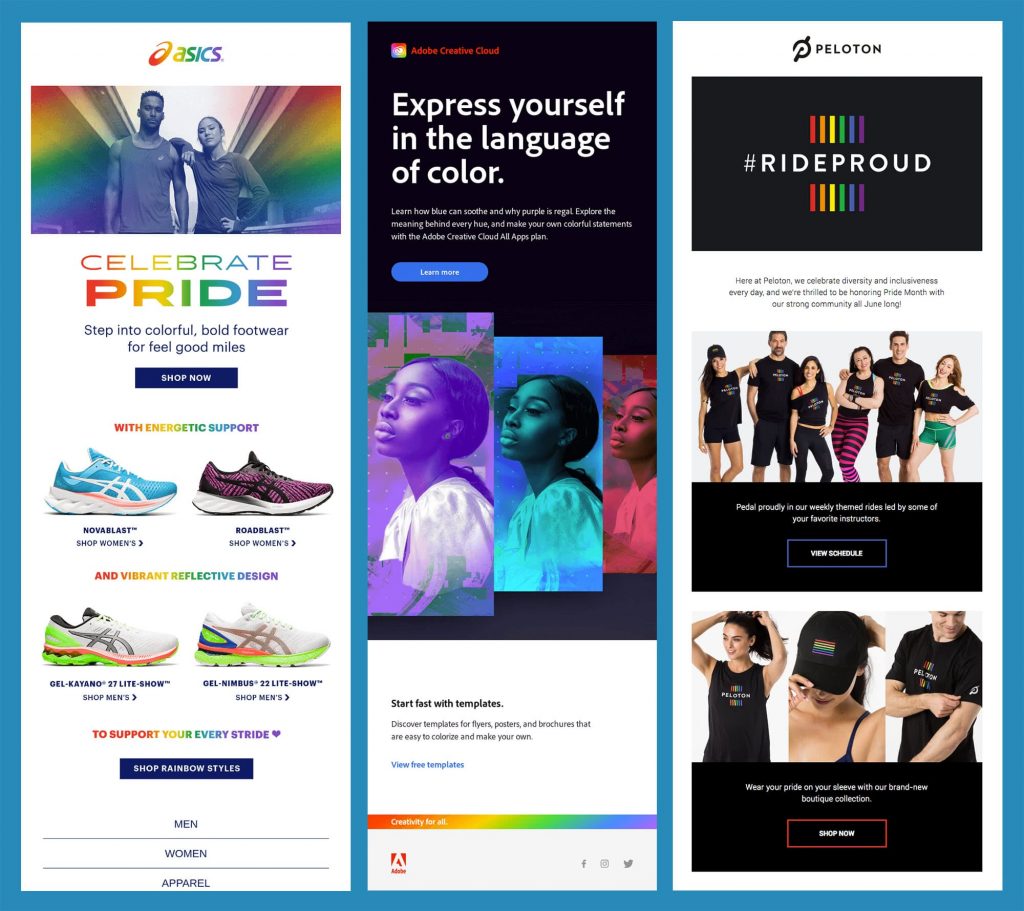 email examples celebrating pride and supporting the lgbtqia+ community