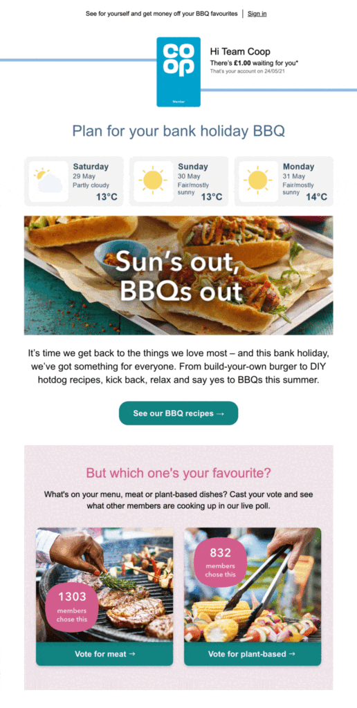 Co-Op Bank Holiday Email Co-Op Bank Holiday Email