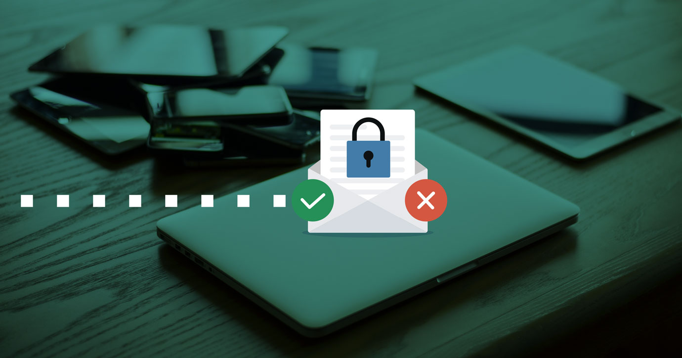 illustration and photo of Apple's mail privacy protection
