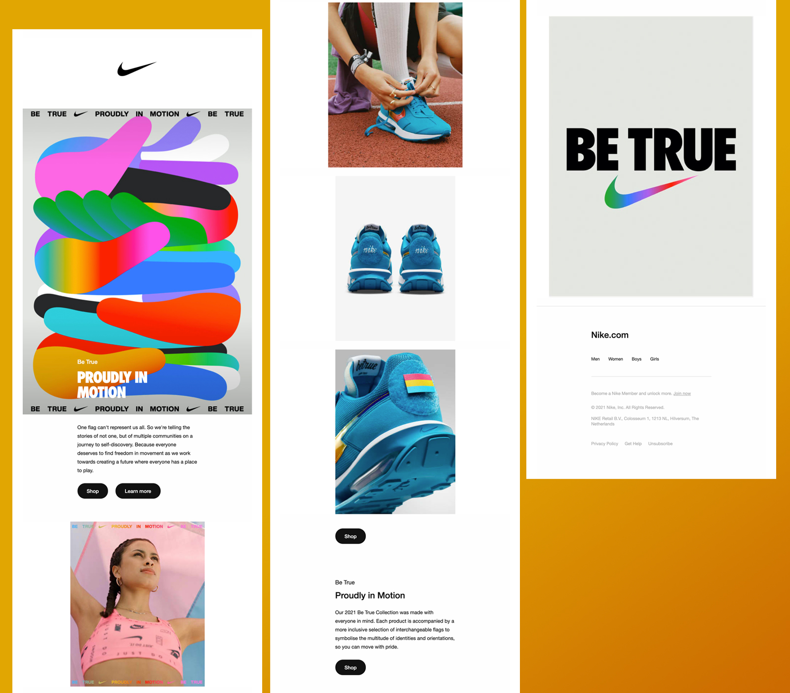 Nike email clearance