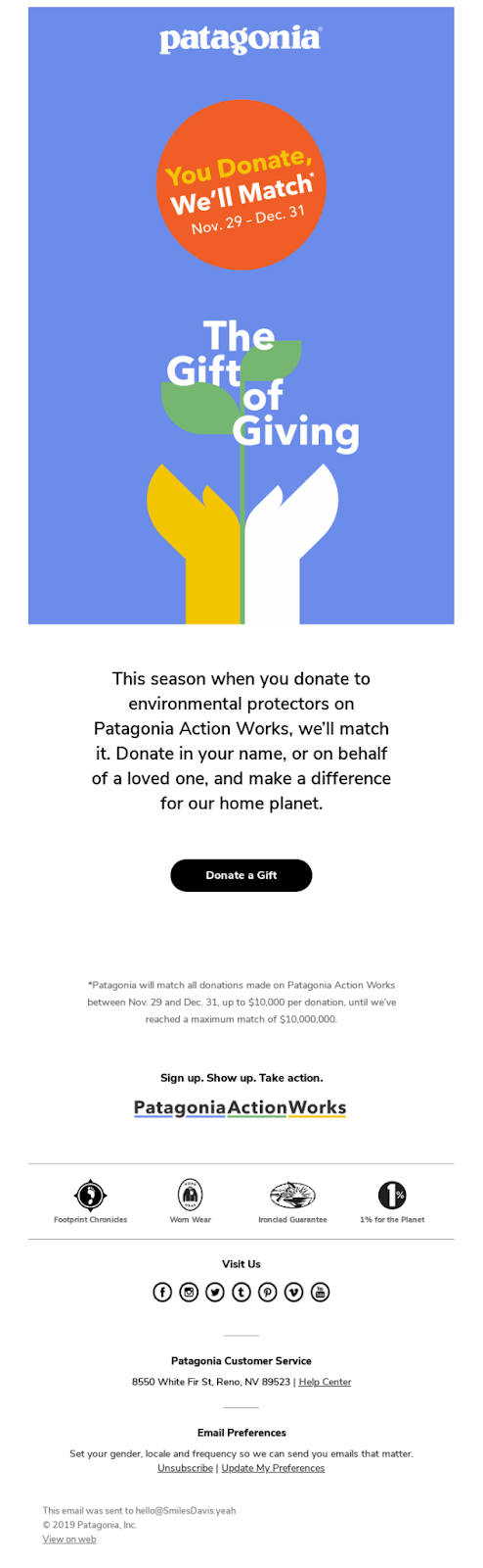 Top 5 Black Friday Email Campaigns & Winning Strategies patagonia - Top 5 Black Friday Email Campaigns & Winning Strategies