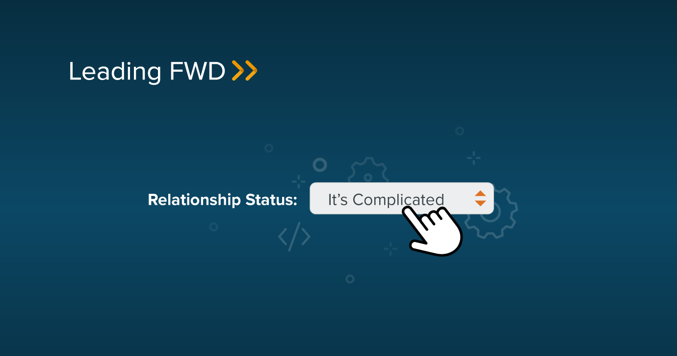 Picture of a relationship status saying it's complicated