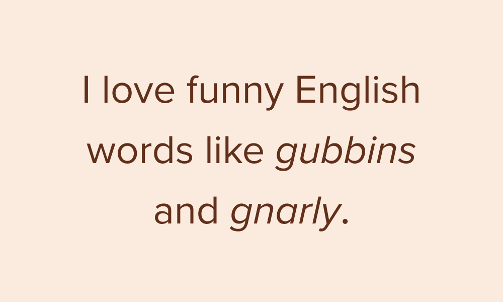 italic text