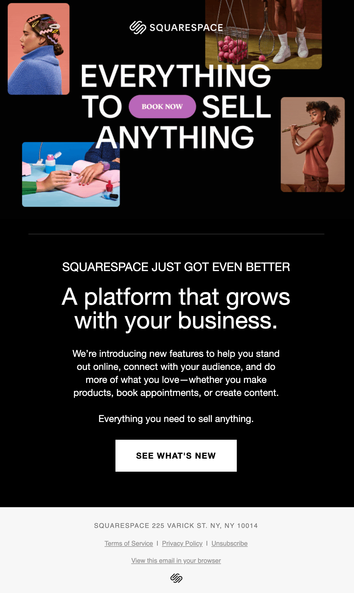 Squarespace nurturing product launch