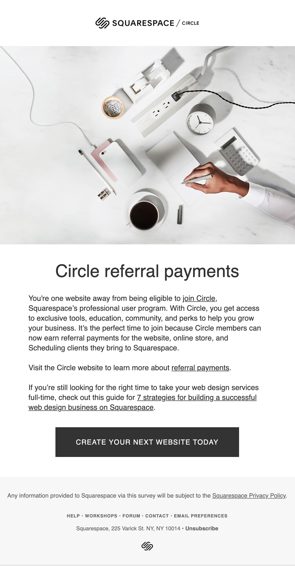 Squarespace referral