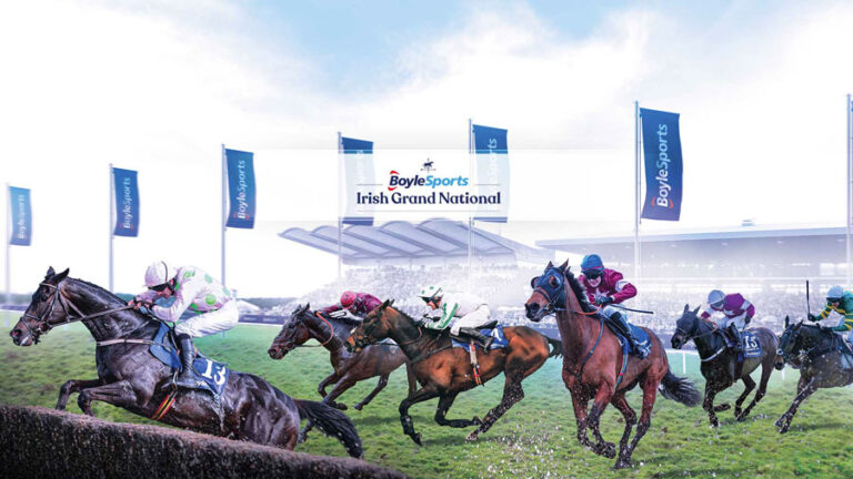 Photo of a horse race