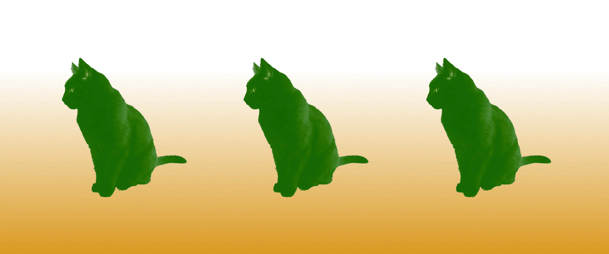 cat conveyer GIF with gradient, after going through Gmail proxy