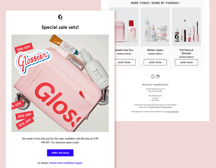 glossier email