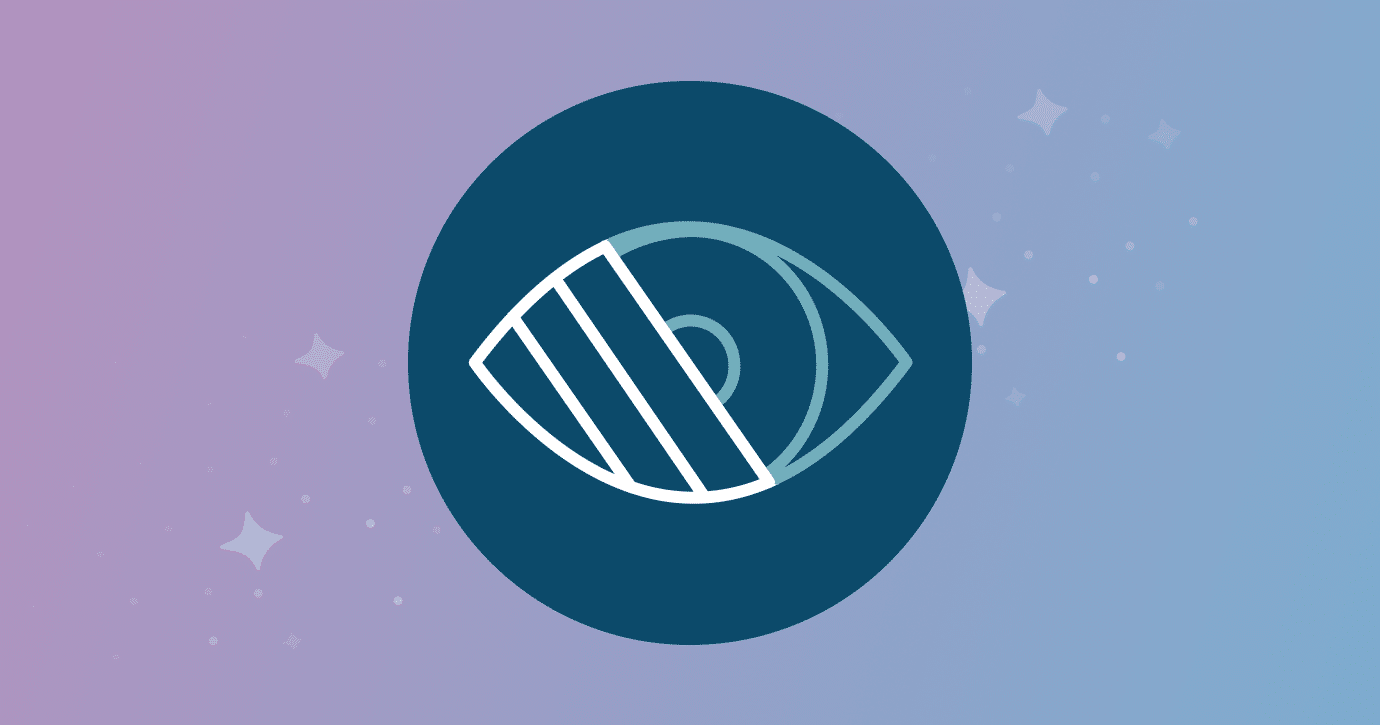 Accessibility icon in circle with gradient background