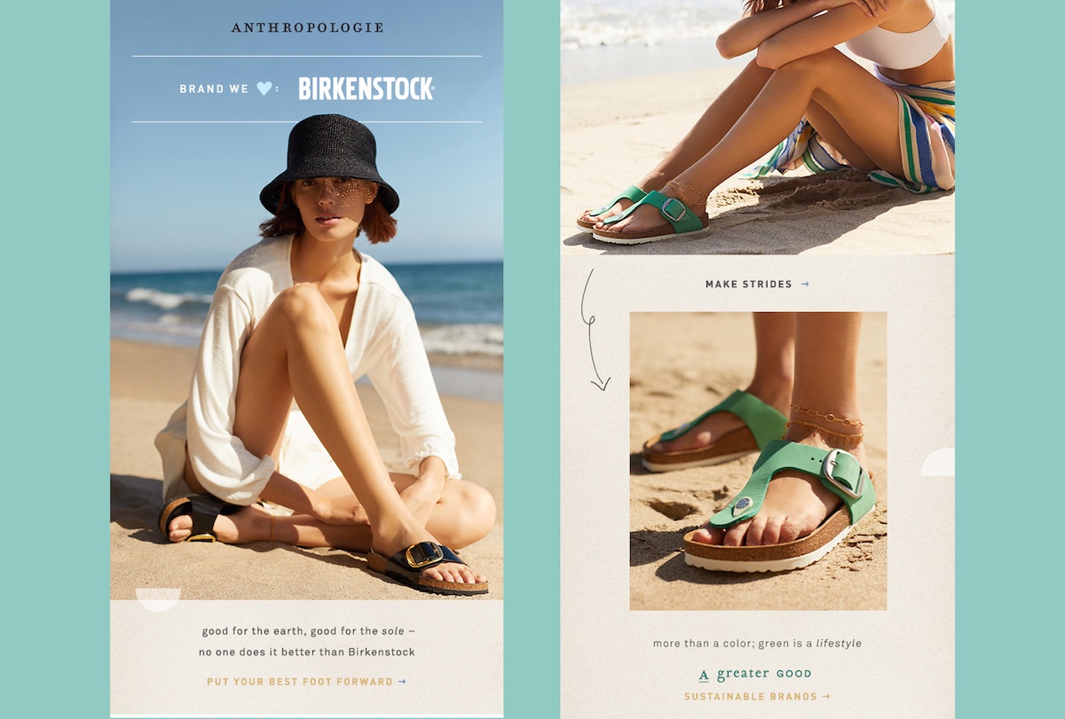 Anthropologie email example