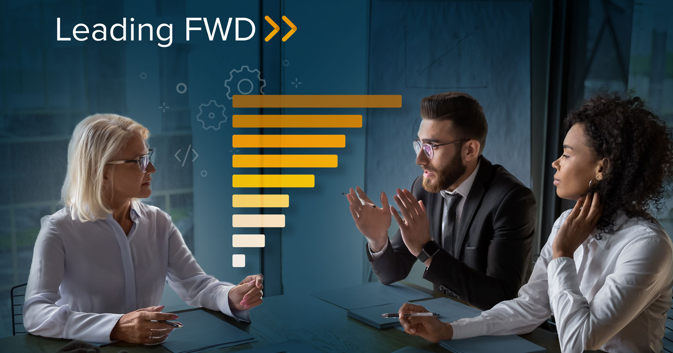 marketing professionals discussing email metrics for business