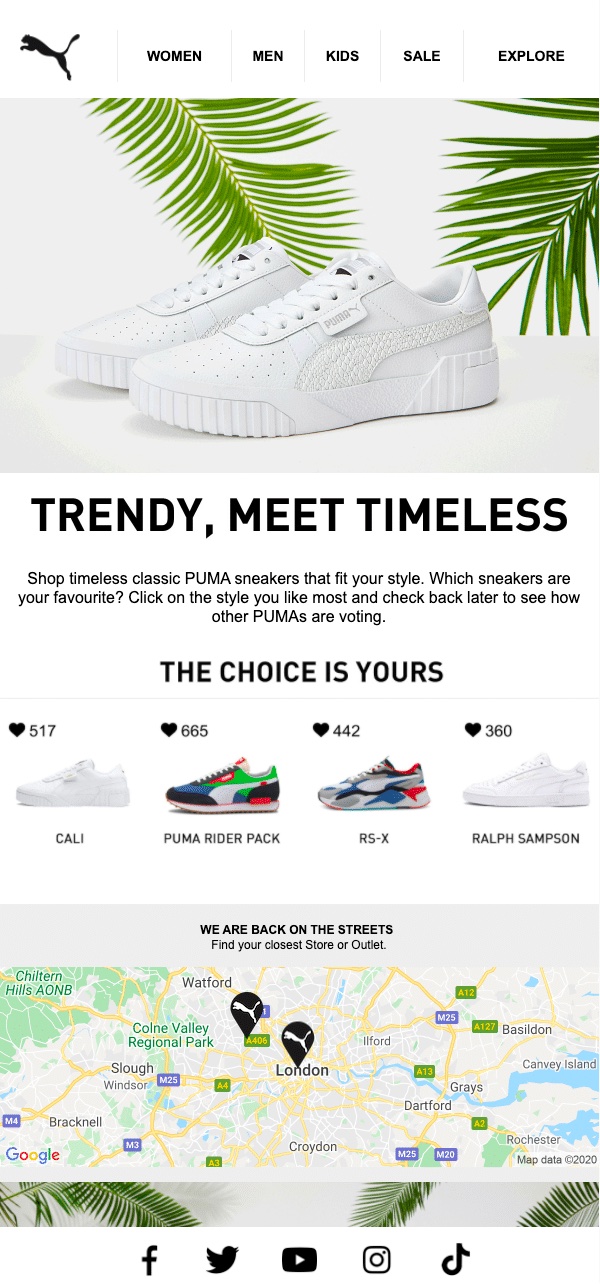 Puma email example