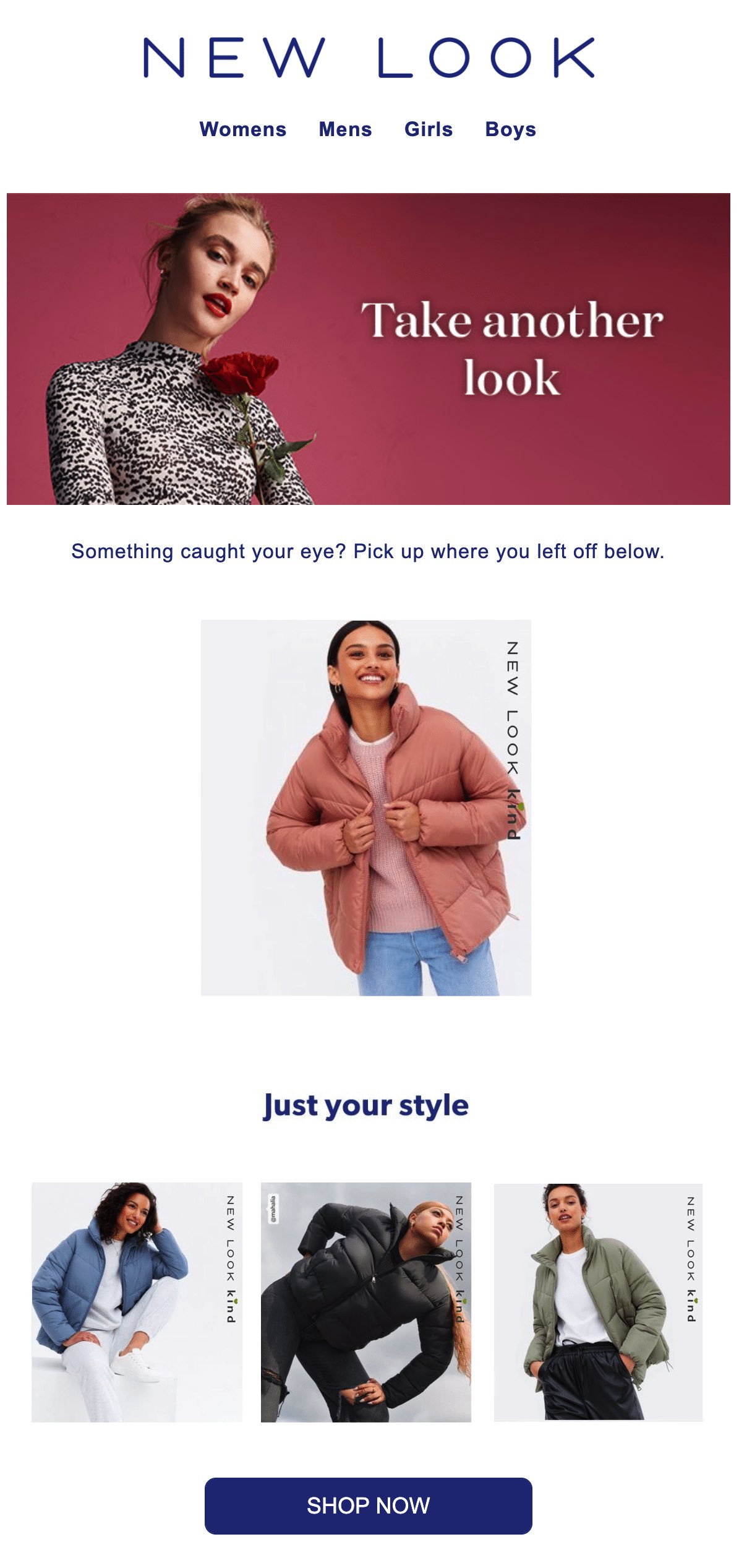 new look email example