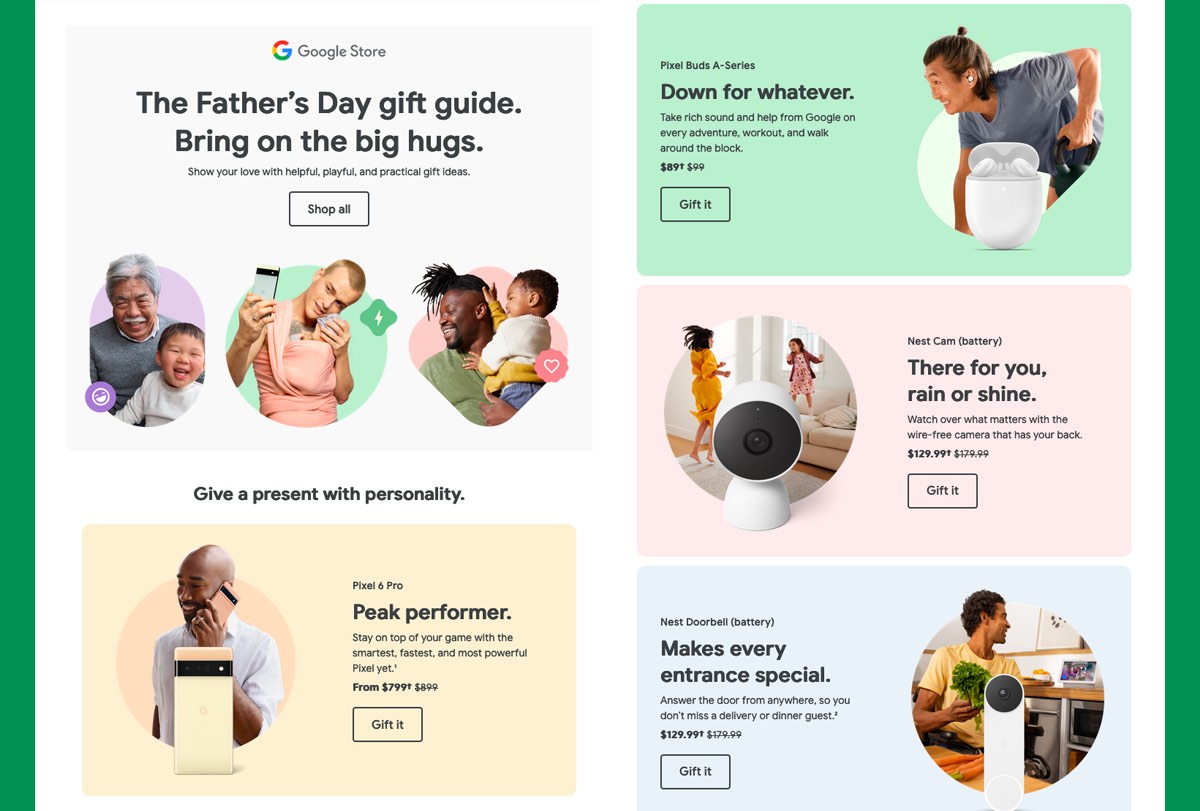 Google store email example - The Litmus Team’s Favorite Emails of June 2022 - Litmus