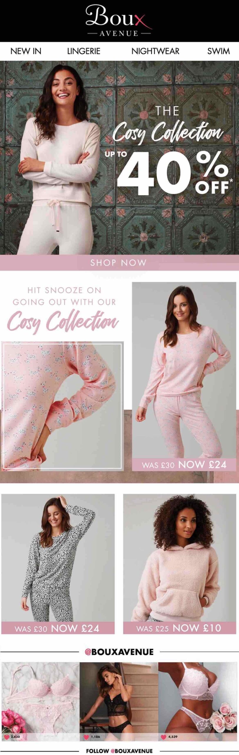 Boux Avenue Email Example