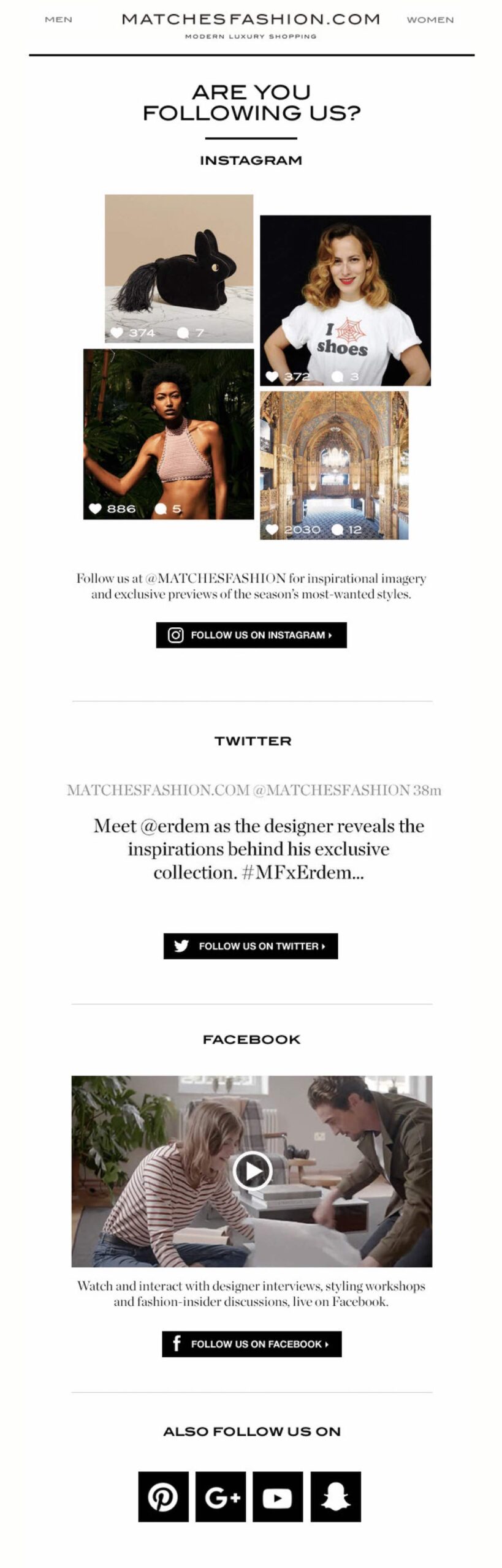 Matches email example