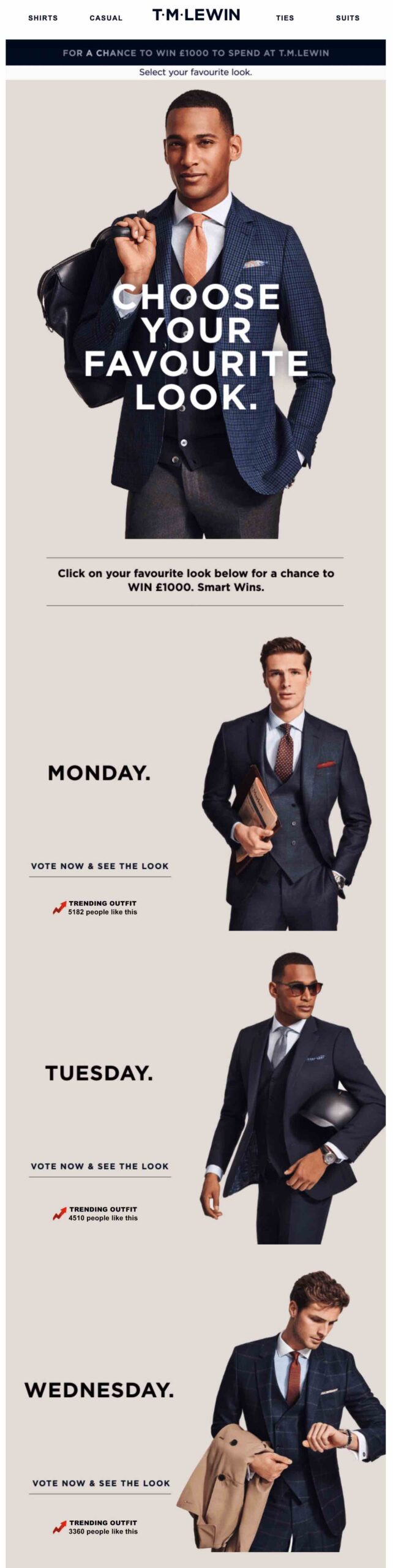 TM Lewin email example