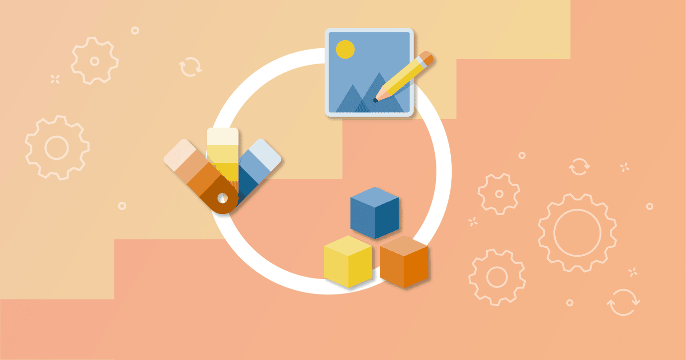 illustration of an email design system