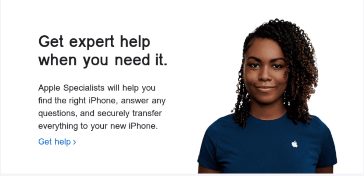 email example from Apple